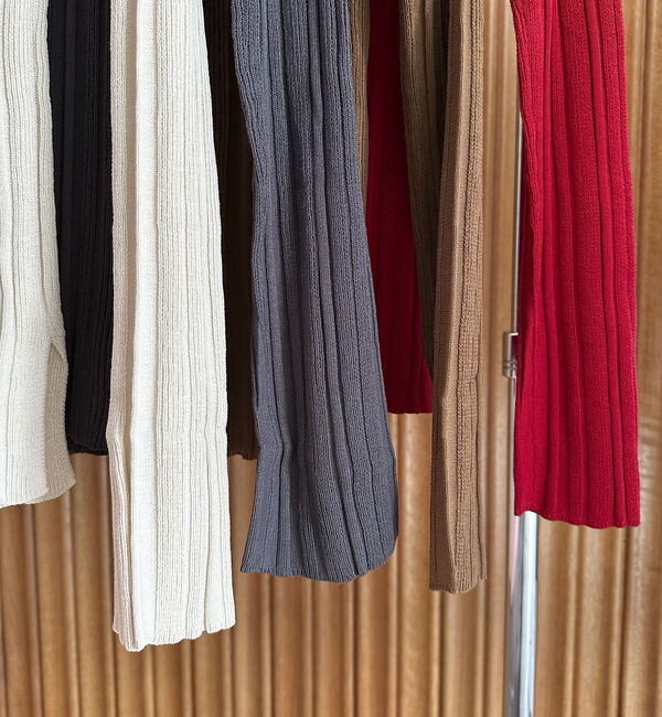 Doux archives「ボートネックランダムリブニット」|ニット・セーター|