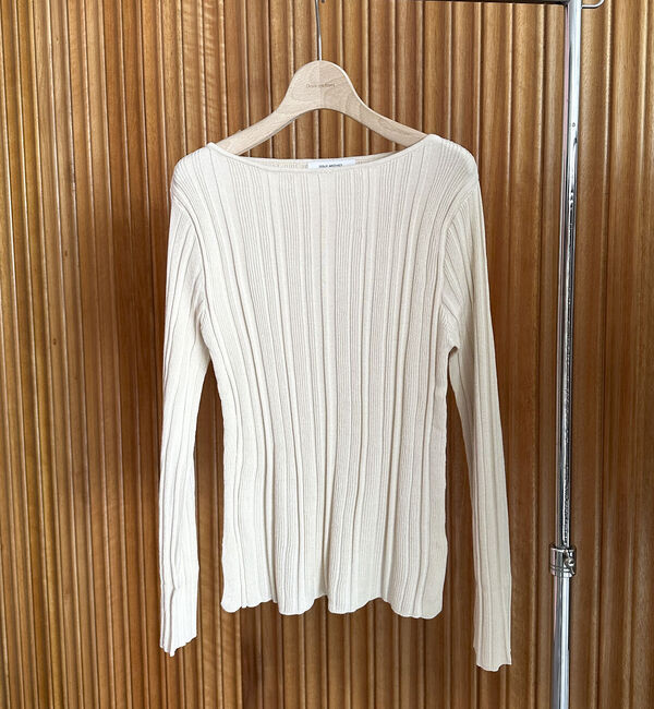 Doux archives「ボートネックランダムリブニット」|ニット・セーター|