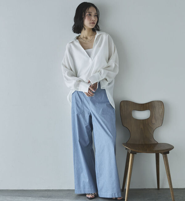 Doux archives「ストレッチリネンベイカーパンツ」|チノ|