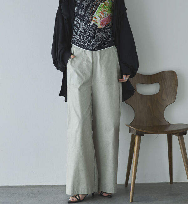 Doux archives「ストレッチリネンベイカーパンツ」|チノ|