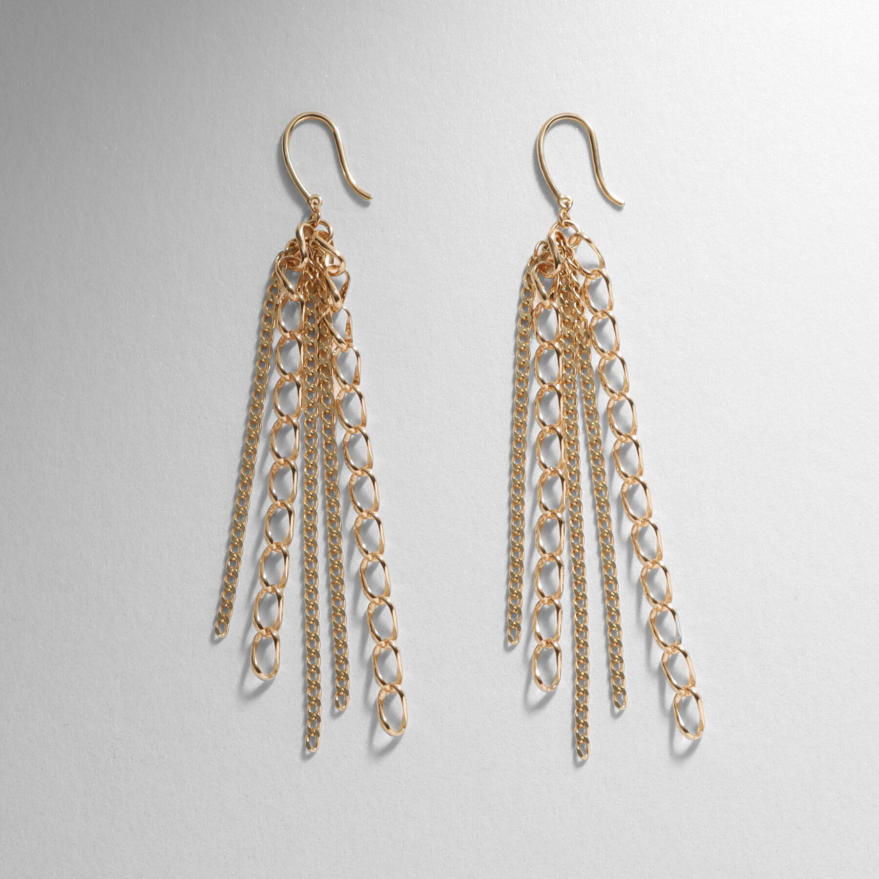 COCOSHNIK「K10キヘイミックスチェーン フックピアス」|ピアス|