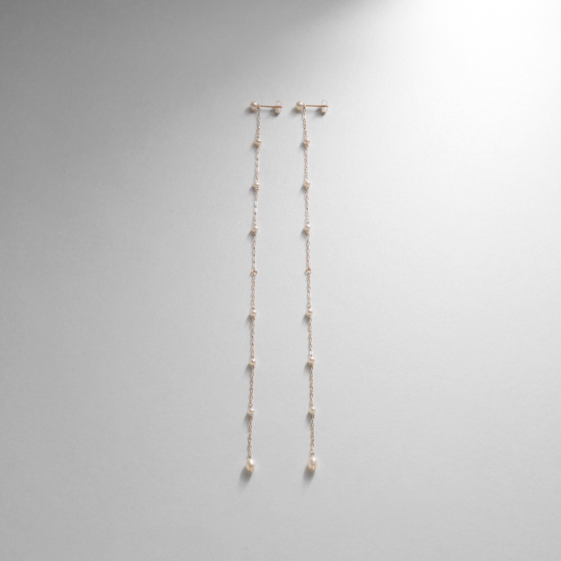 COCOSHNIK「K10パール ステーション2WAY スタッドピアス」|ピアス|