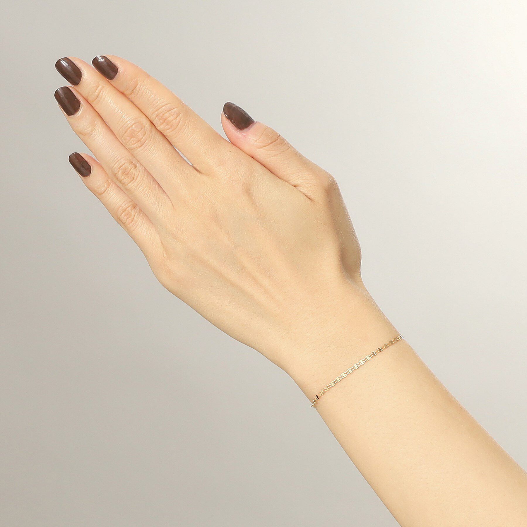 COCOSHNIK「K18ダブルフラワークロス ブレスレット」|ブレスレット・バングル|