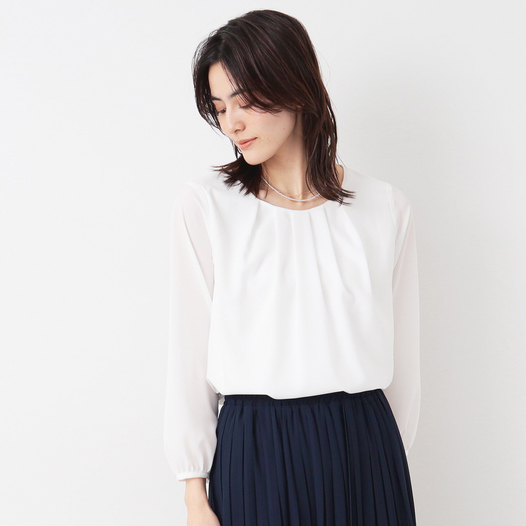 Dessin「【入卒/セレモニー/洗える】ジョーゼットブラウス」|シャツ・ブラウス|