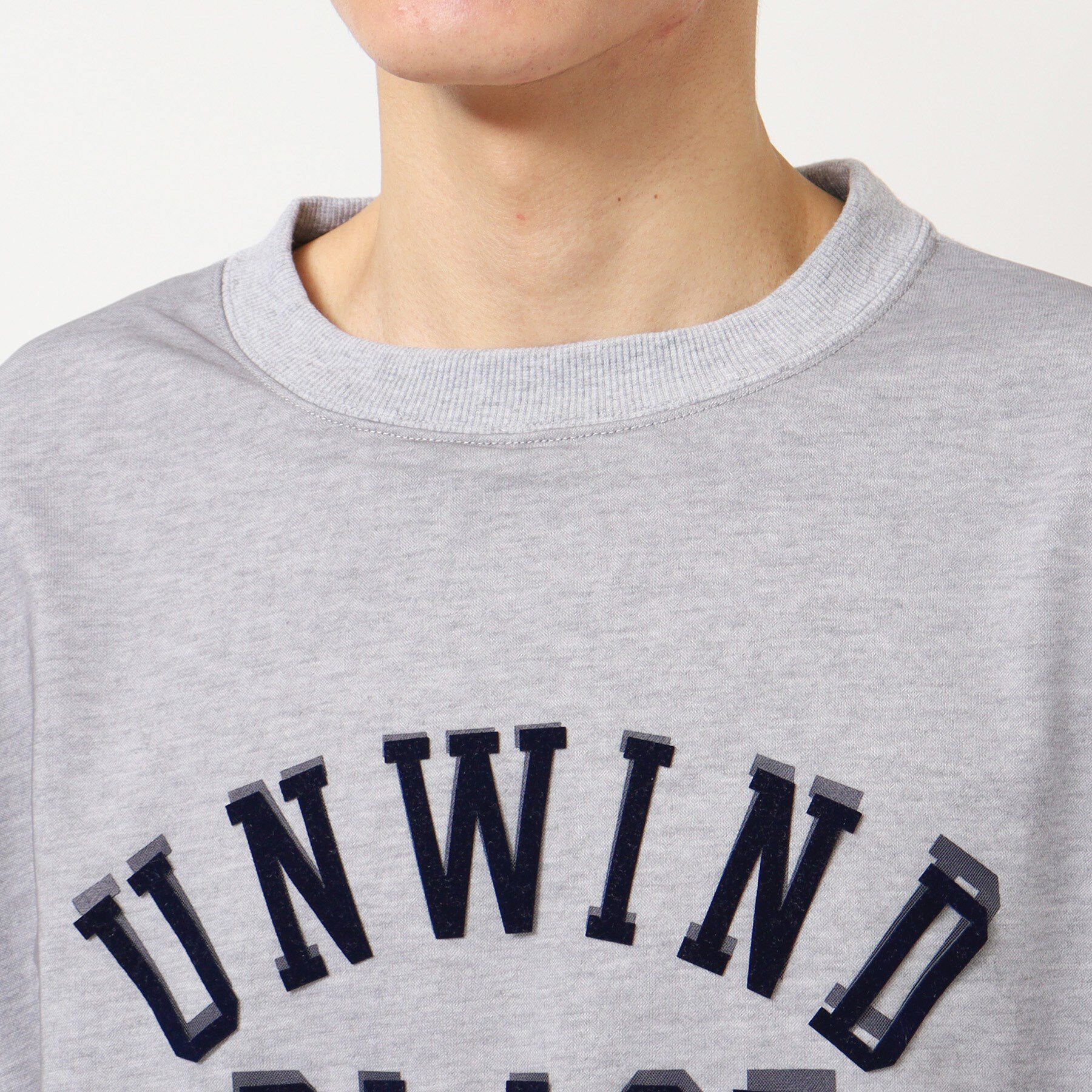 Dessin「【洗える】チュール重ねロゴスウェット」|パーカー|