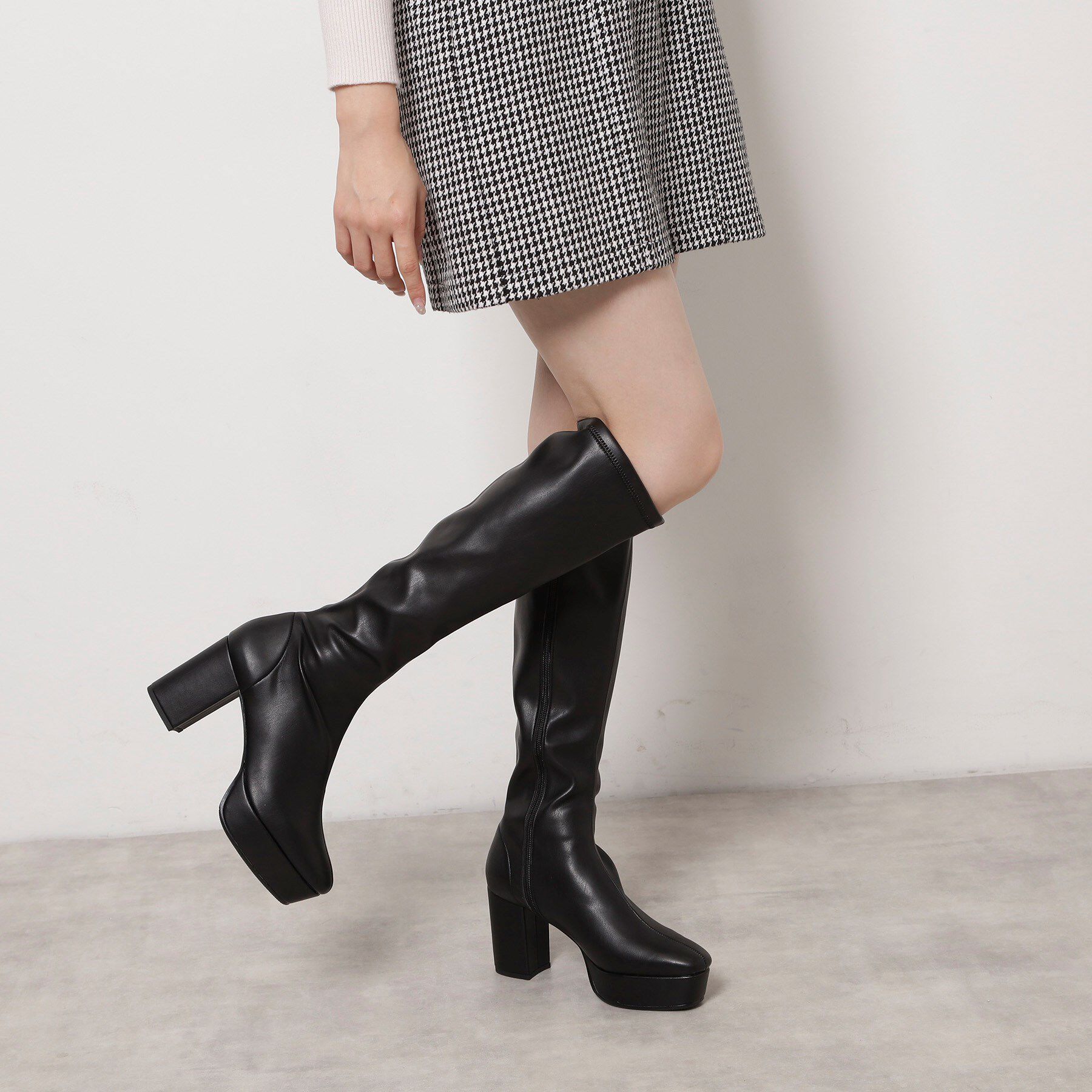 ESPERANZA「ゆる傾斜ロングブーツ」|ショートブーツ|