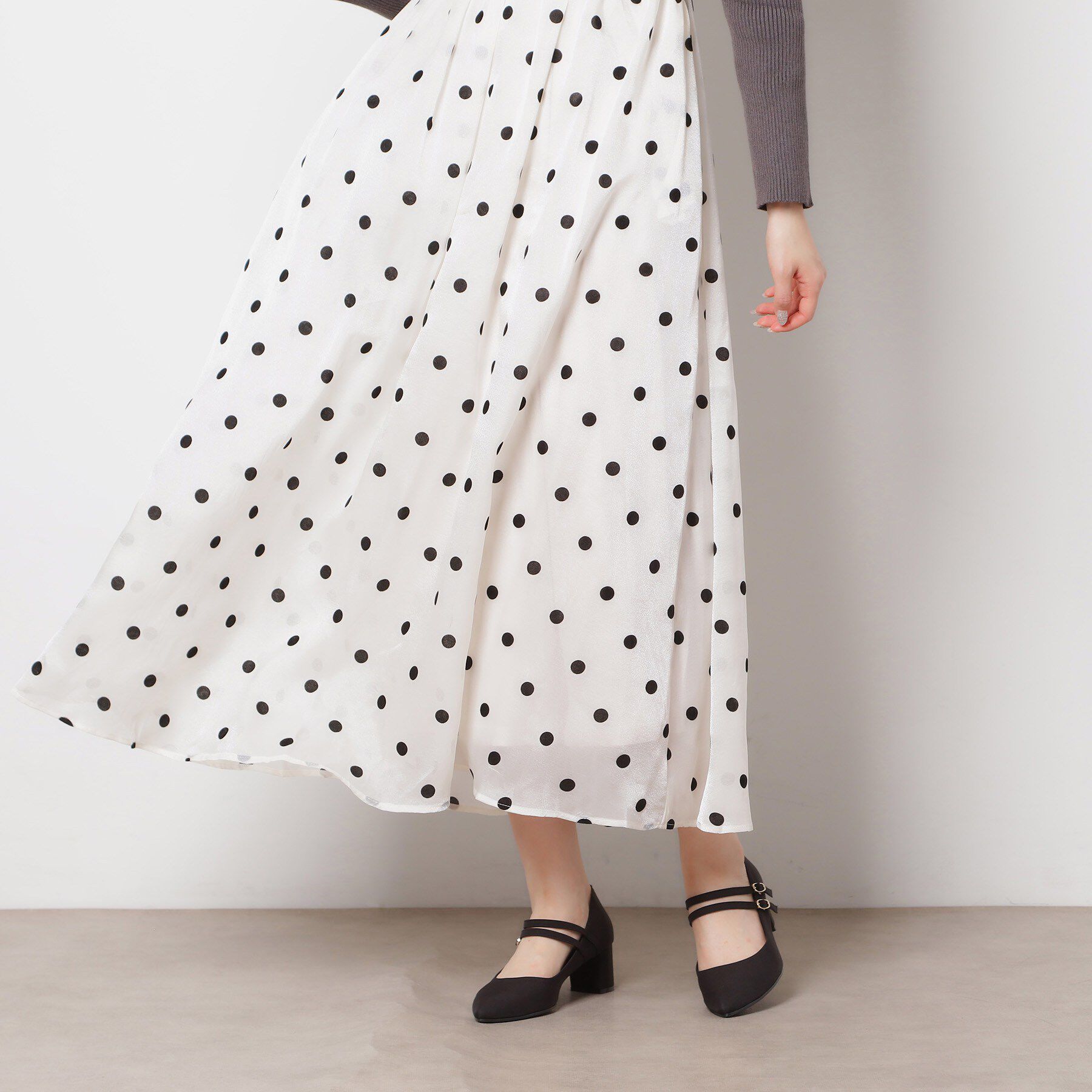 ESPERANZA「Wストラップパンプス」|パンプス|ブラック(319)