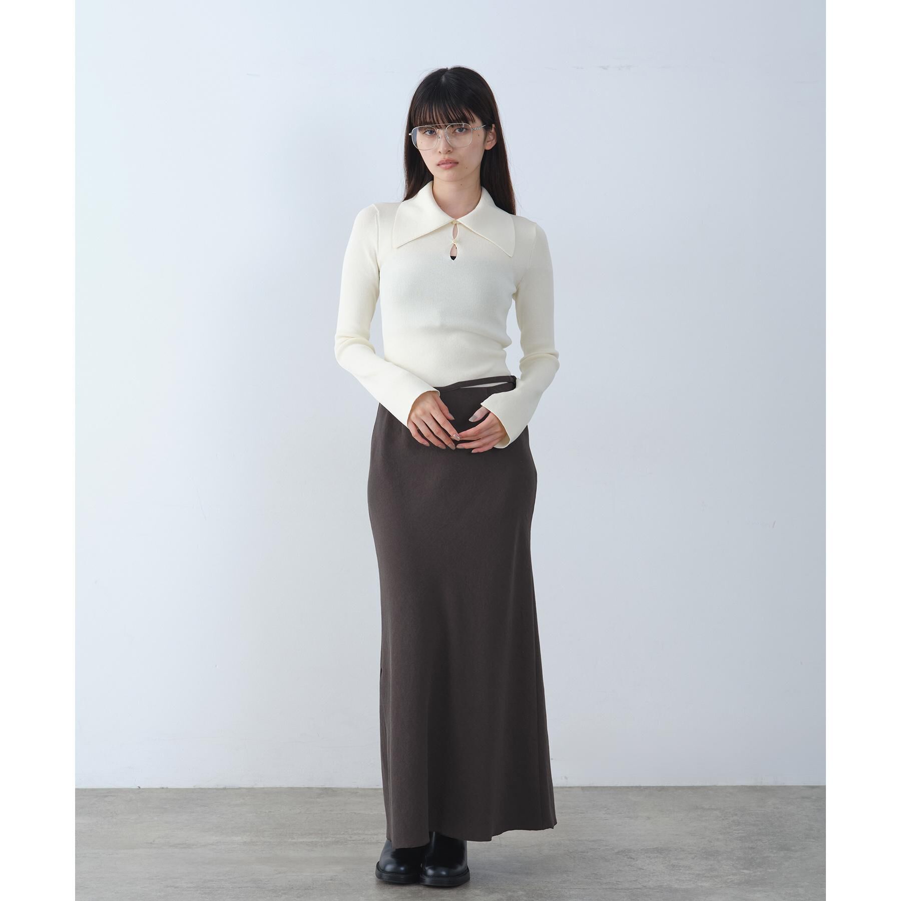 CODE A「easy－fit long skirt」|スカート|