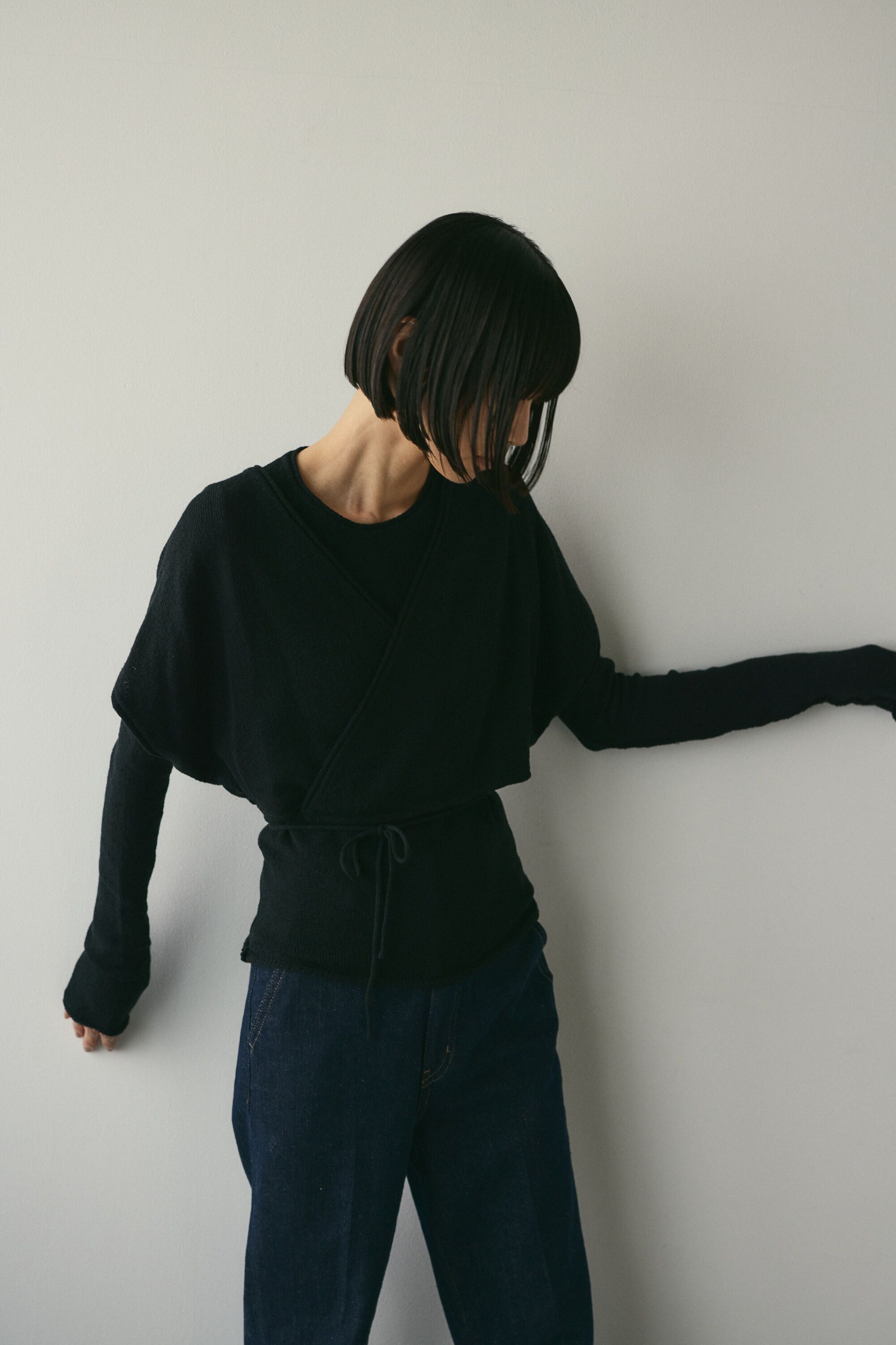 STYLEMIXER「カシュクールベストセットニット」|ニット・セーター|