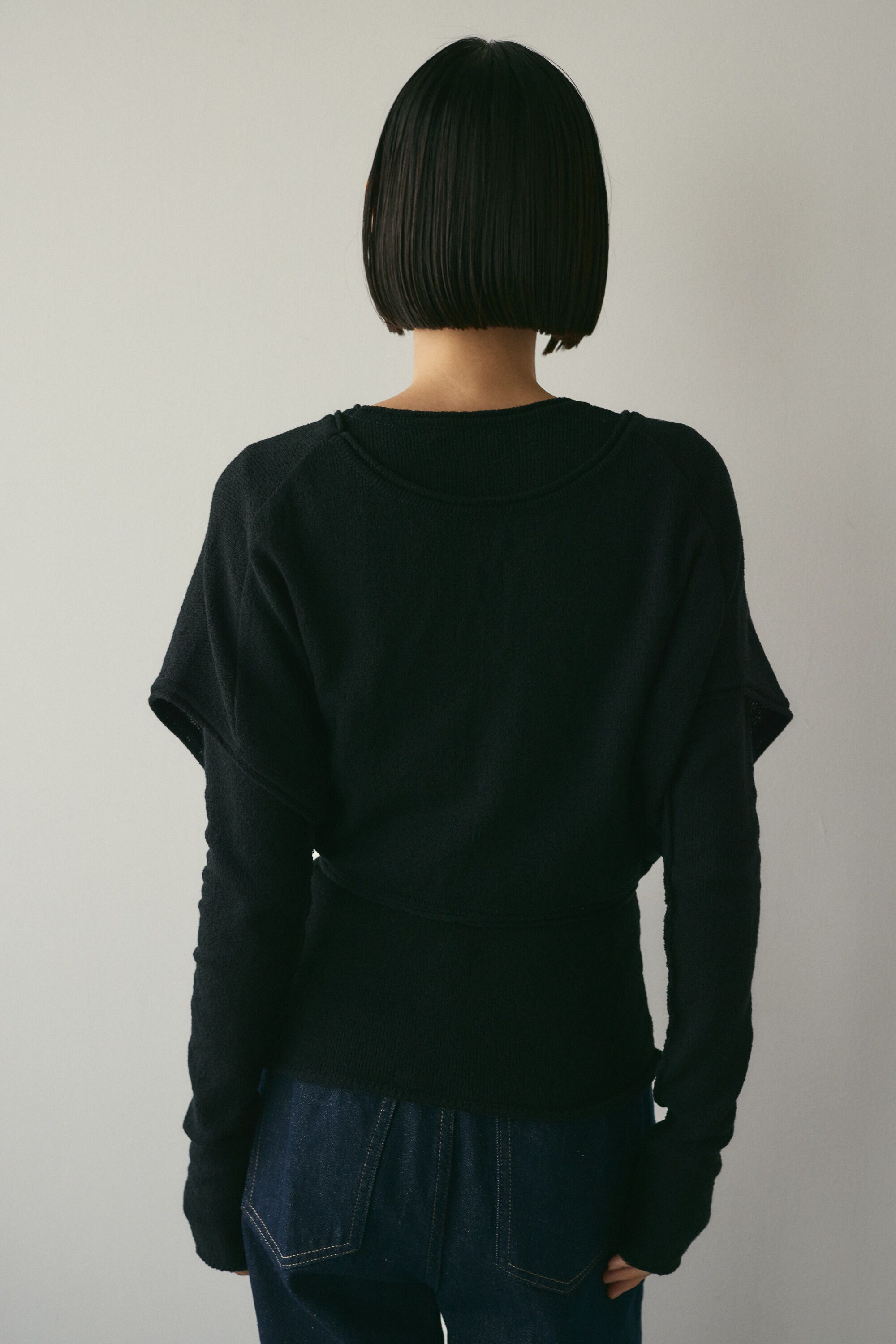 STYLEMIXER「カシュクールベストセットニット」|ニット・セーター|