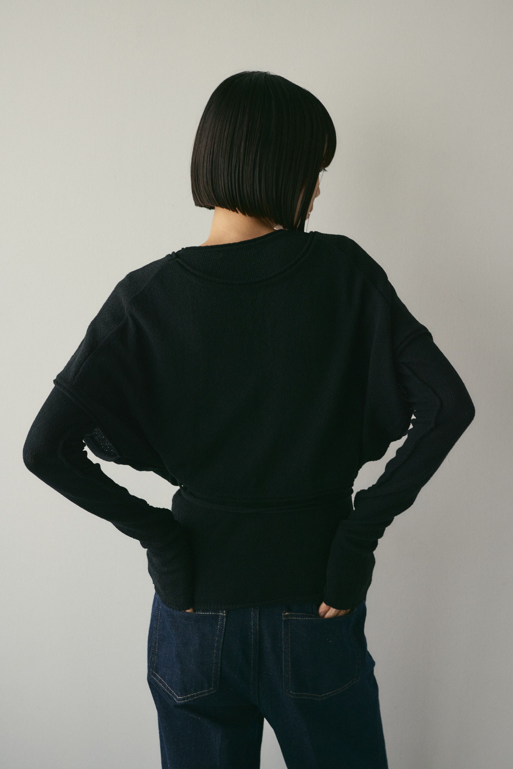 STYLEMIXER「カシュクールベストセットニット」|ニット・セーター|