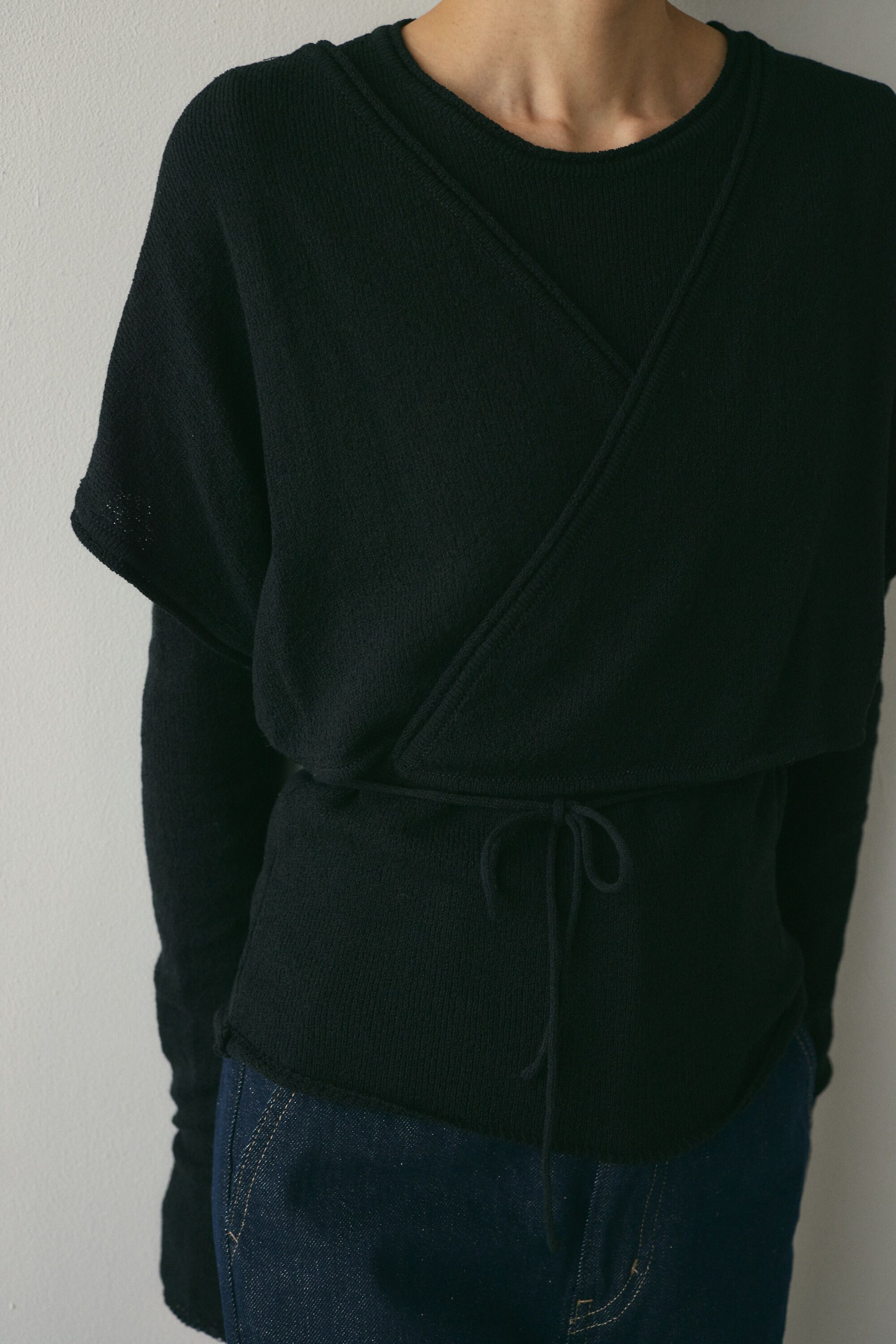 STYLEMIXER「カシュクールベストセットニット」|ニット・セーター|