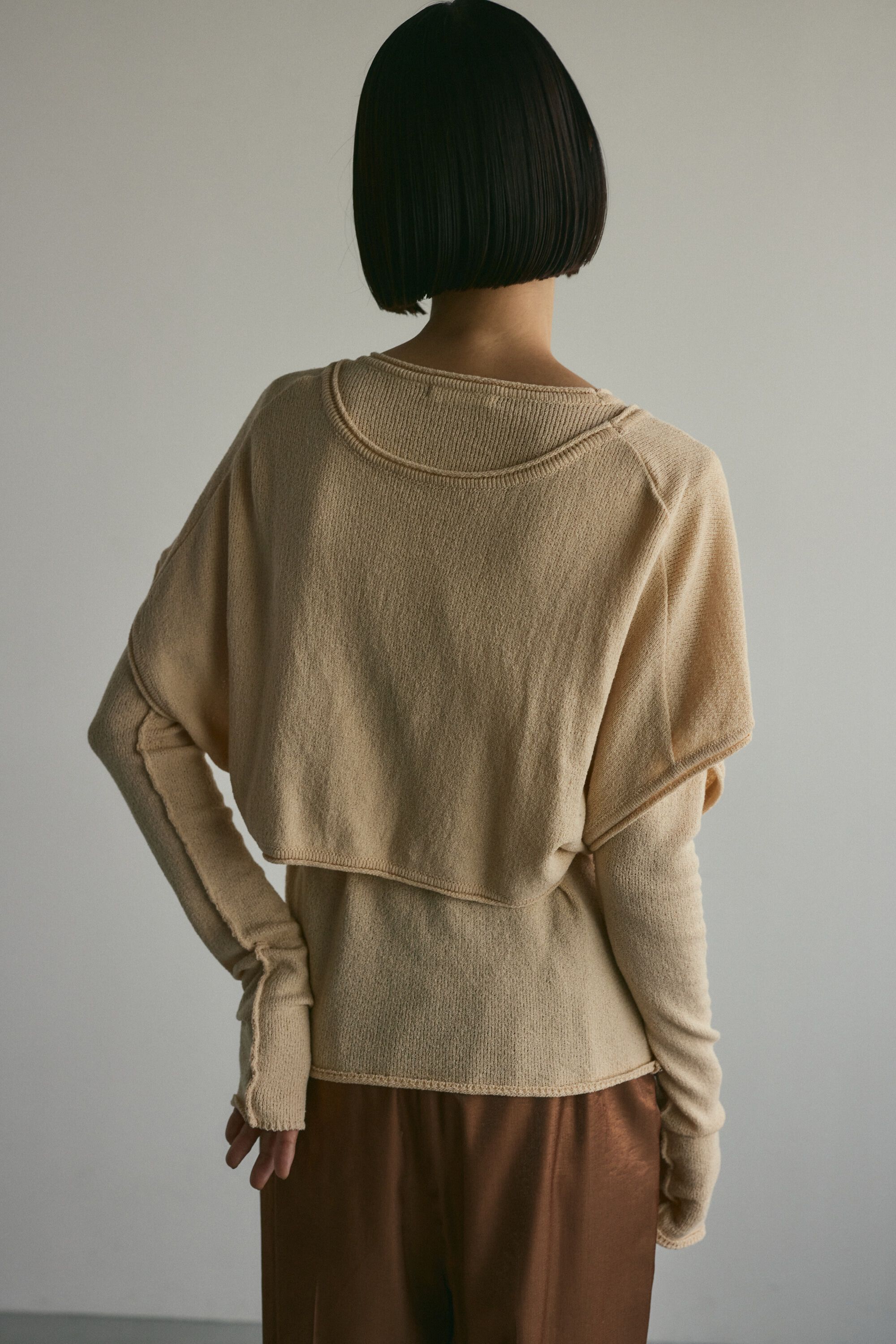 STYLEMIXER「カシュクールベストセットニット」|ニット・セーター|