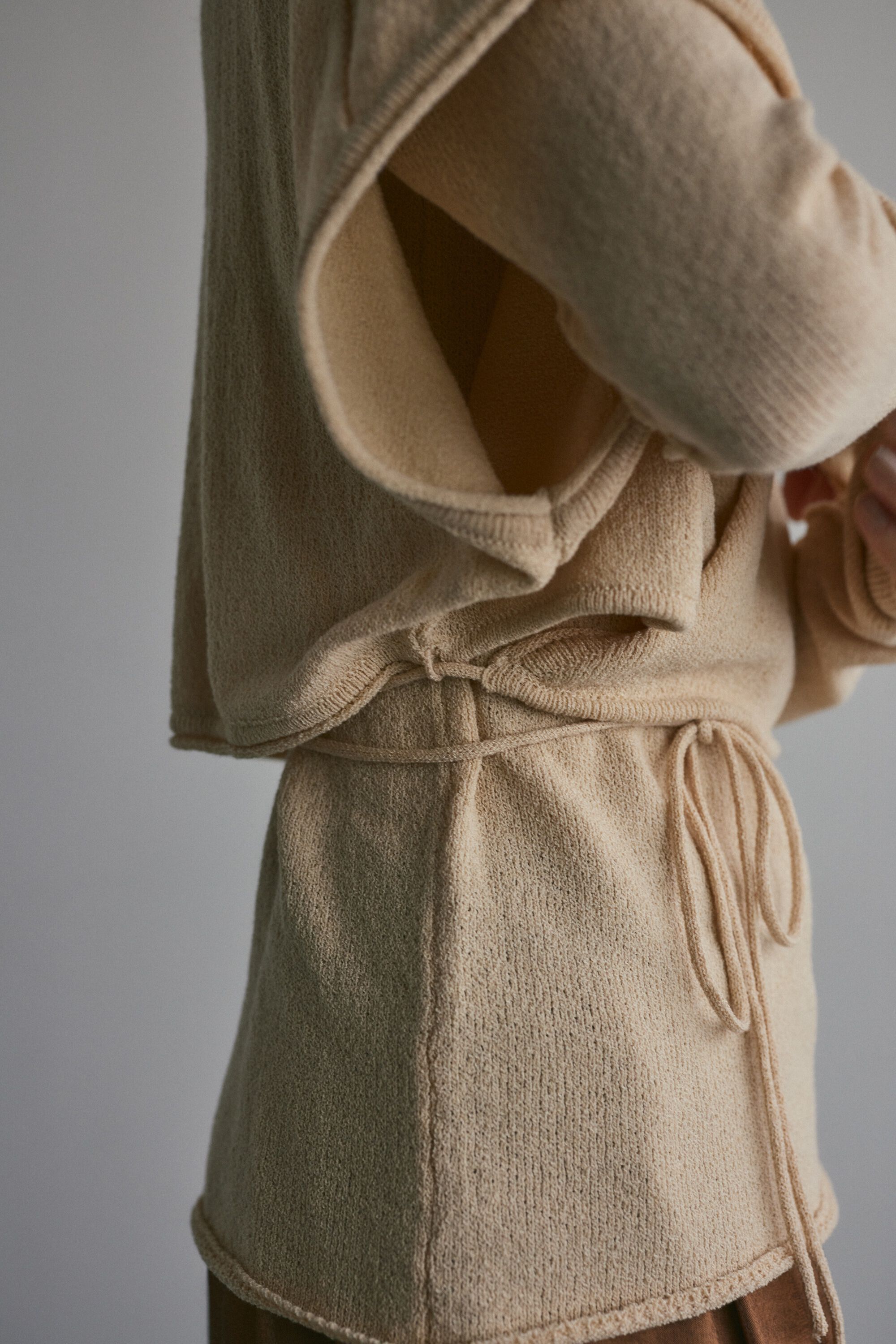 STYLEMIXER「カシュクールベストセットニット」|ニット・セーター|