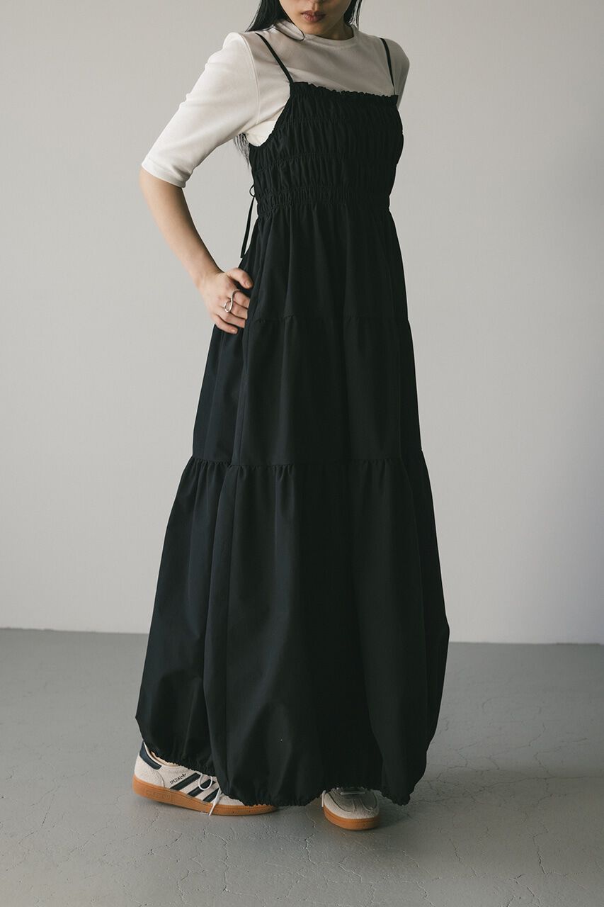 STYLEMIXER「シャーリングバルーンキャミワンピース」|ワンピース|