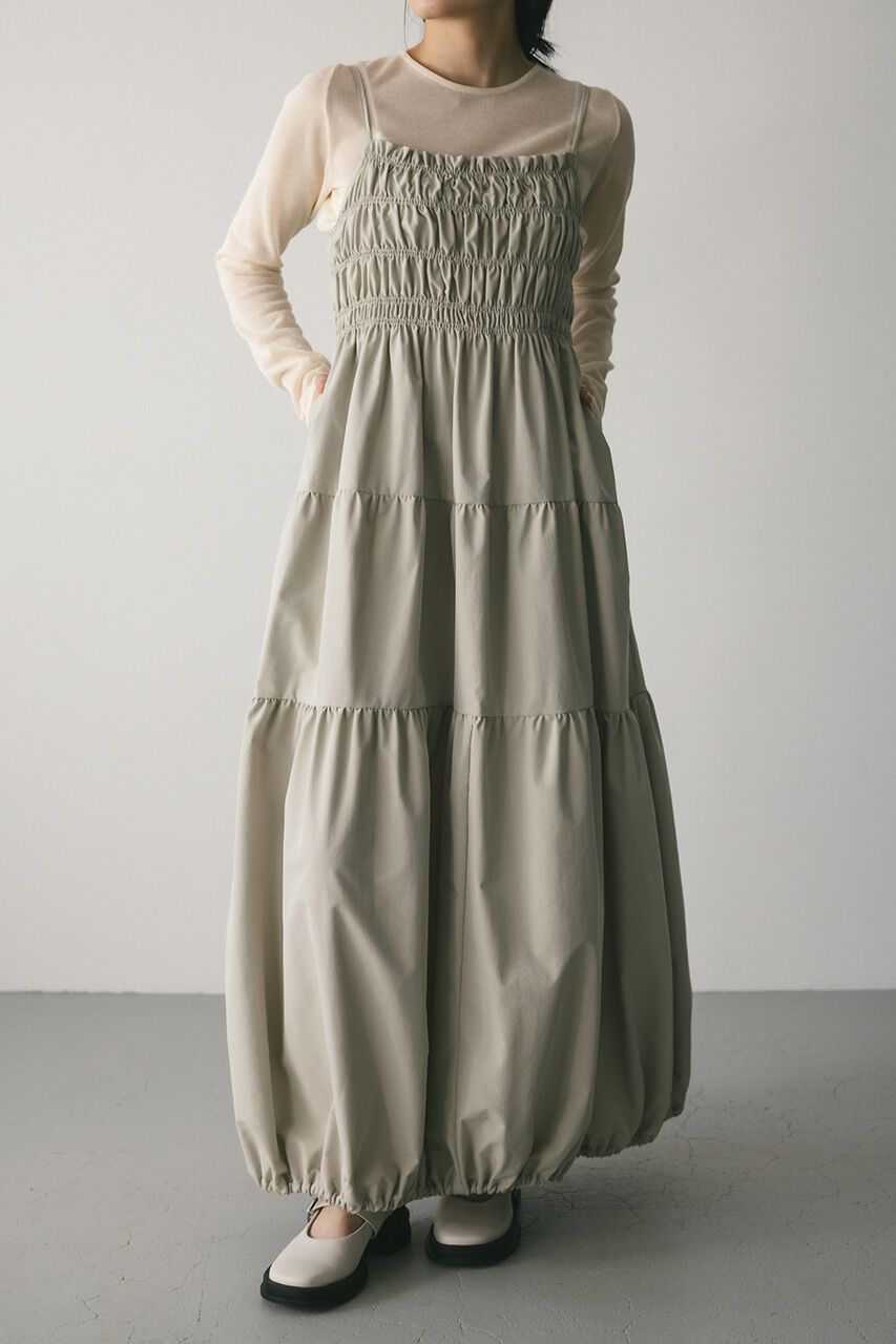 STYLEMIXER「シャーリングバルーンキャミワンピース」|ワンピース|