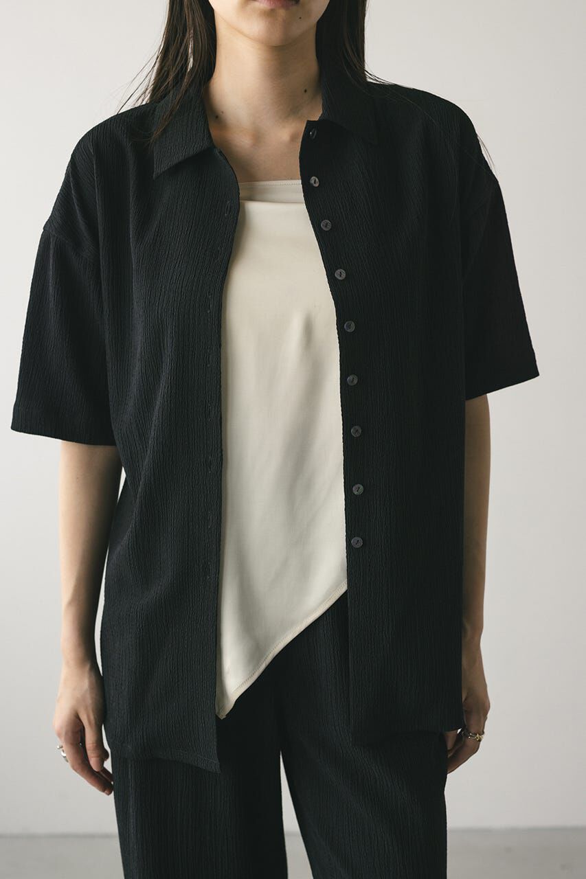 STYLEMIXER「リンクルハーフスリーブシャツ」|シャツ・ブラウス|