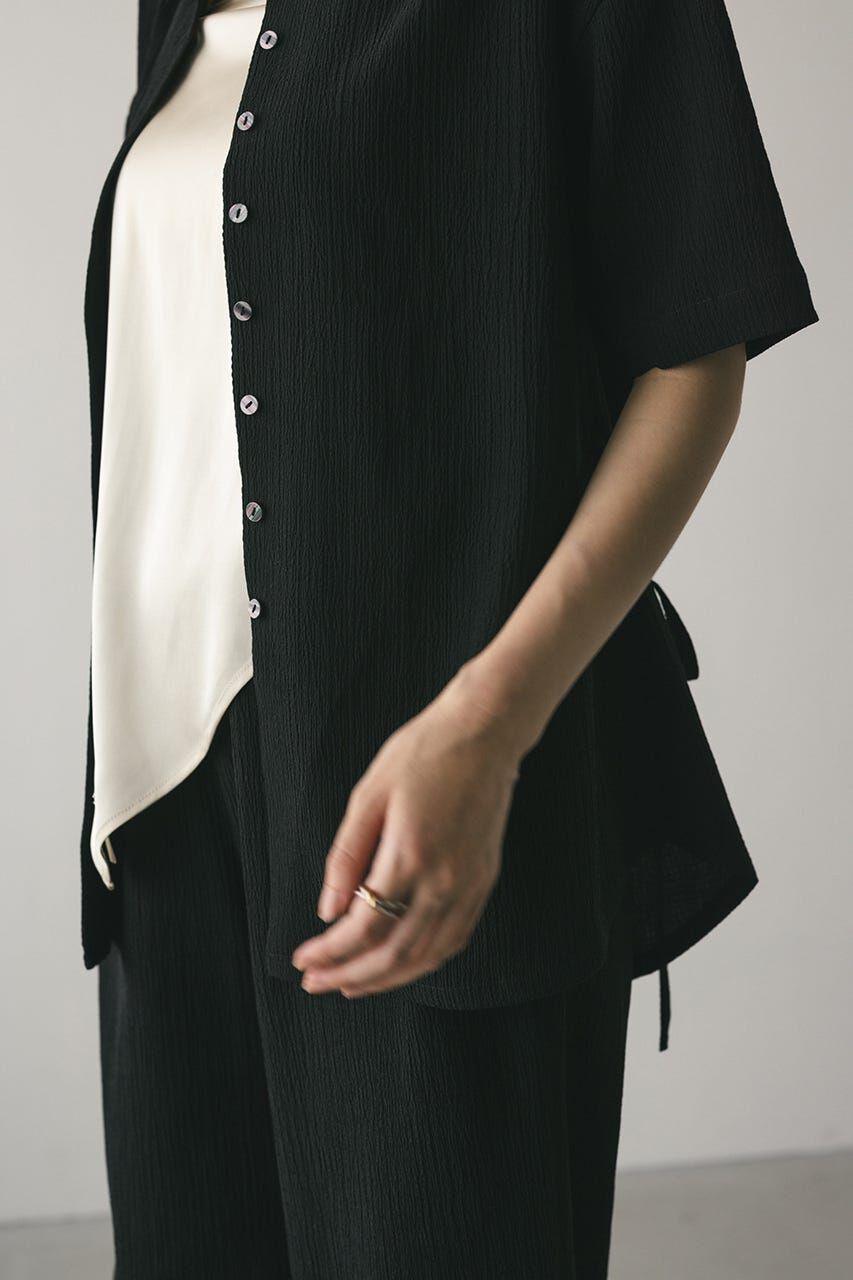 STYLEMIXER「リンクルハーフスリーブシャツ」|シャツ・ブラウス|