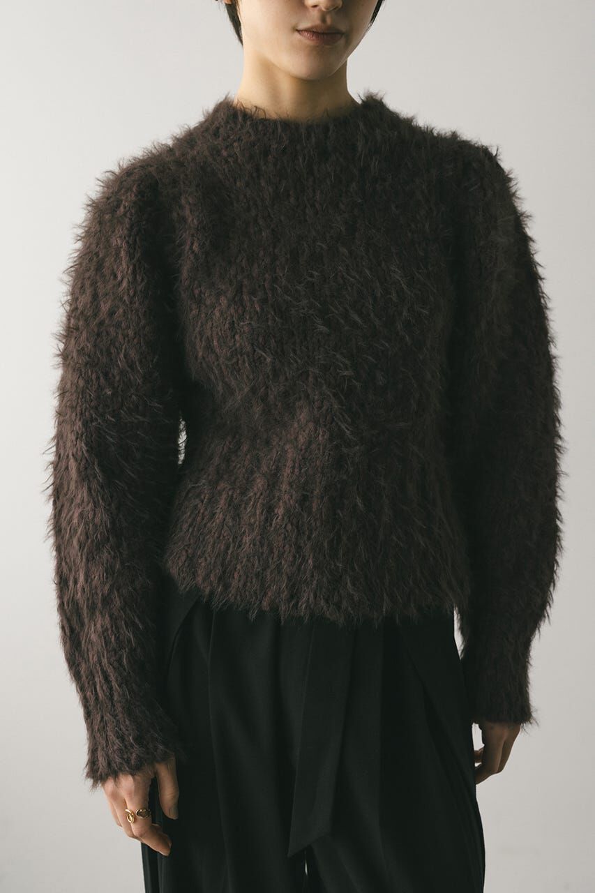 STYLEMIXER「パワショルスラブシャギーニット」|ニット・セーター|BRN