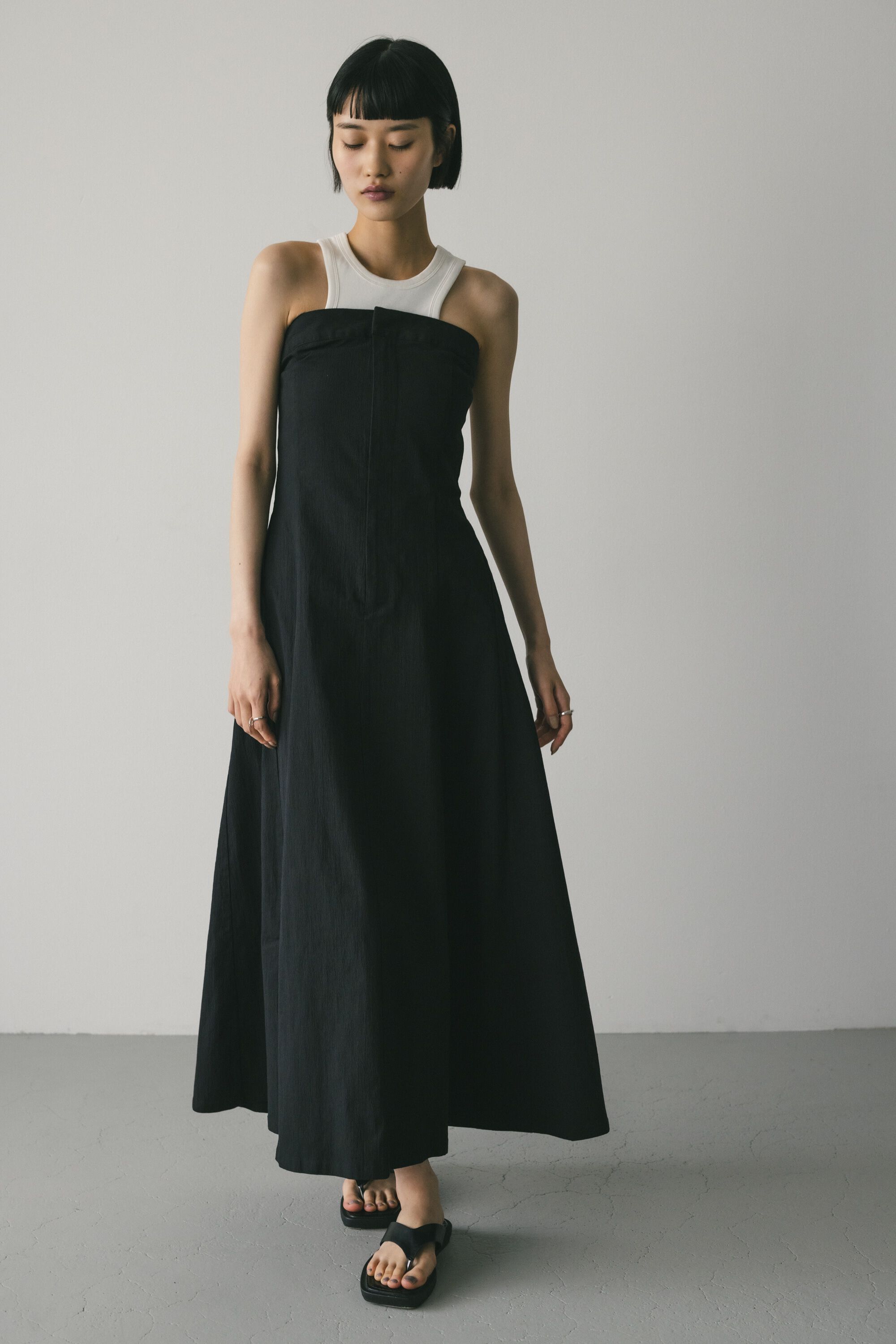 STYLEMIXER「パネルフレアベアワンピース」|ワンピース|