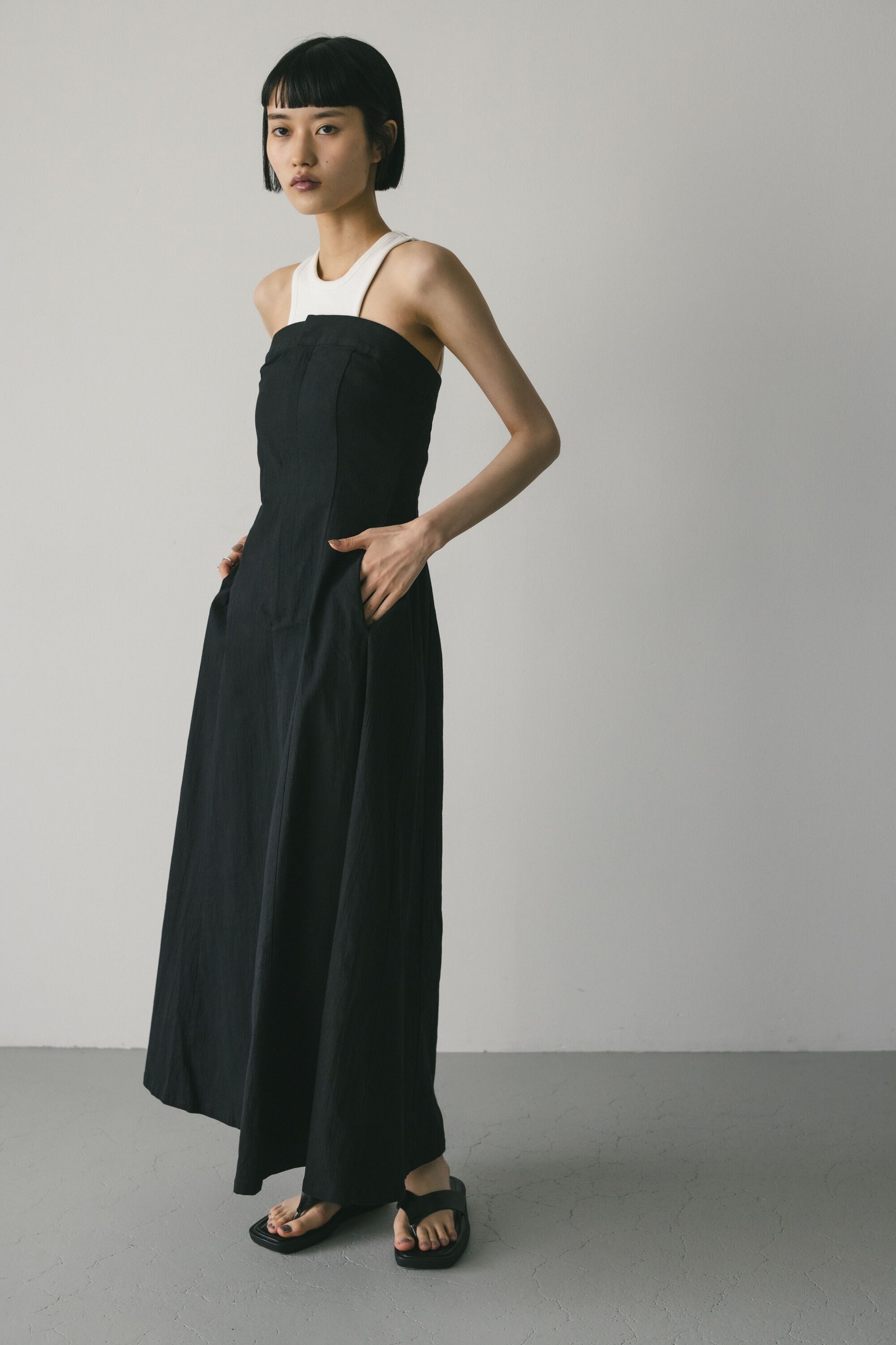 STYLEMIXER「パネルフレアベアワンピース」|ワンピース|