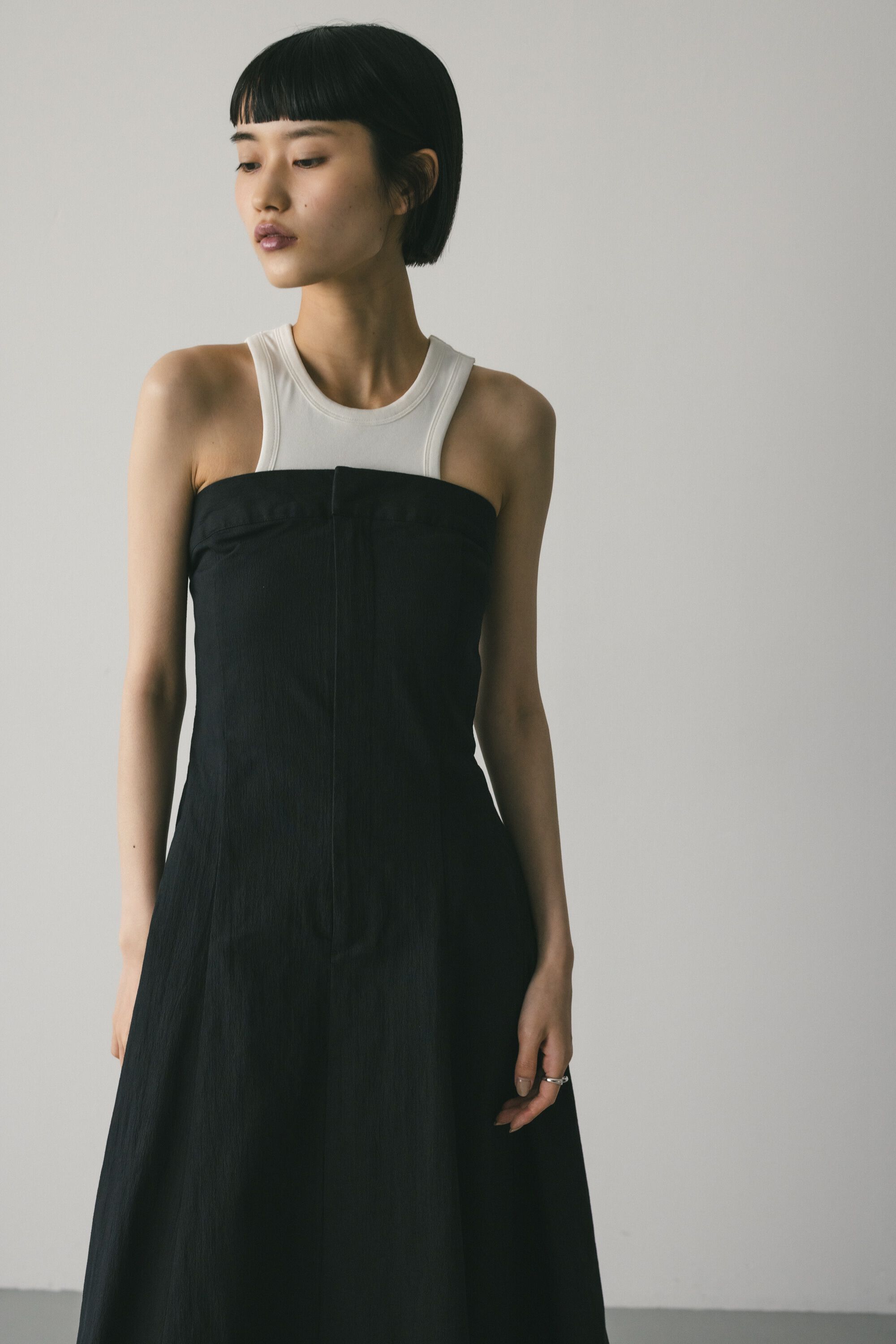 STYLEMIXER「パネルフレアベアワンピース」|ワンピース|