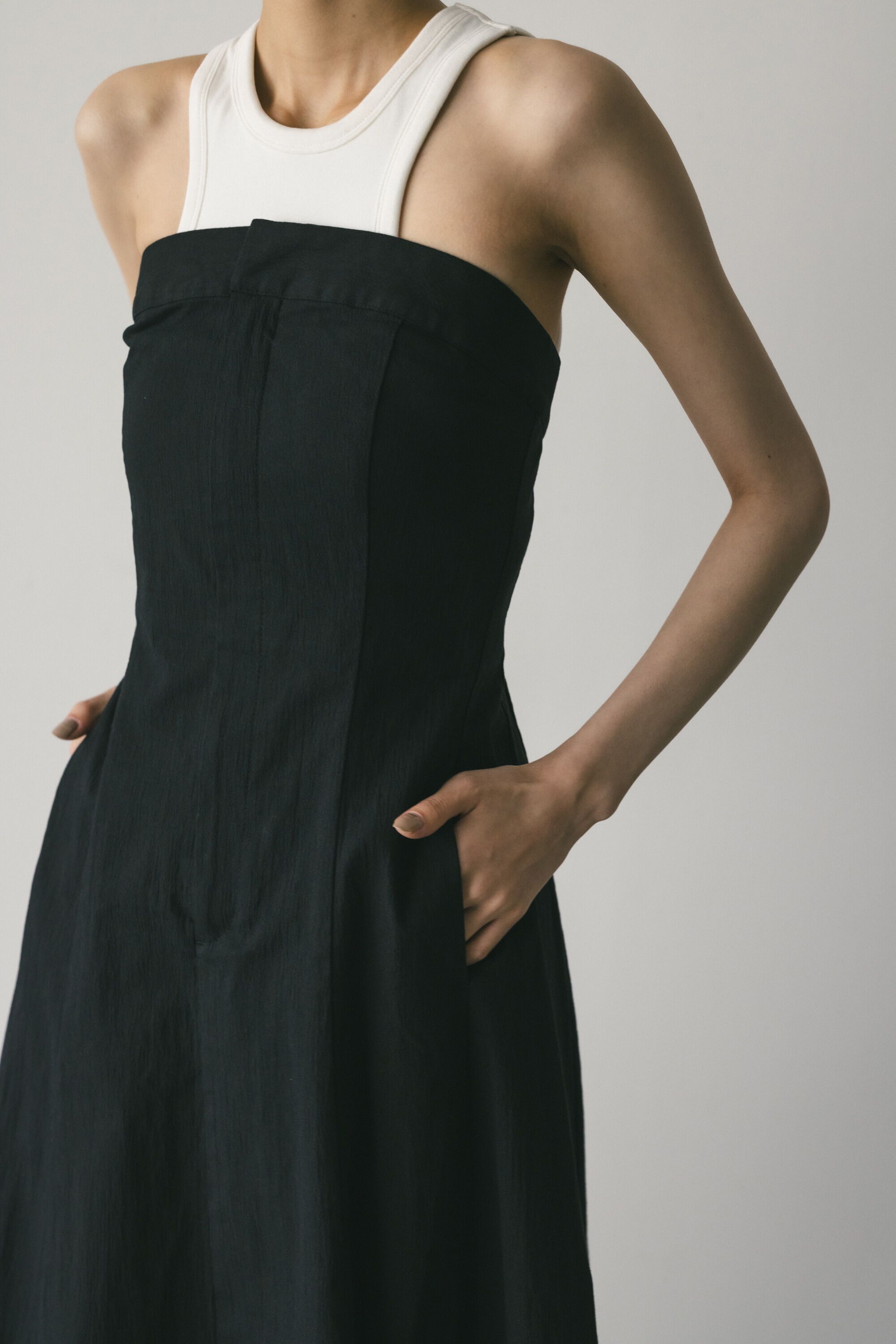 STYLEMIXER「パネルフレアベアワンピース」|ワンピース|