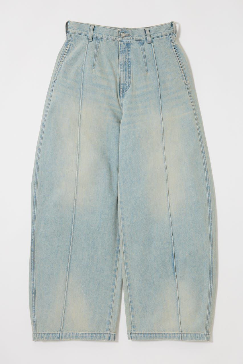 MOUSSY「PIN TUCK COCOON STRAIGHT」|デニム|