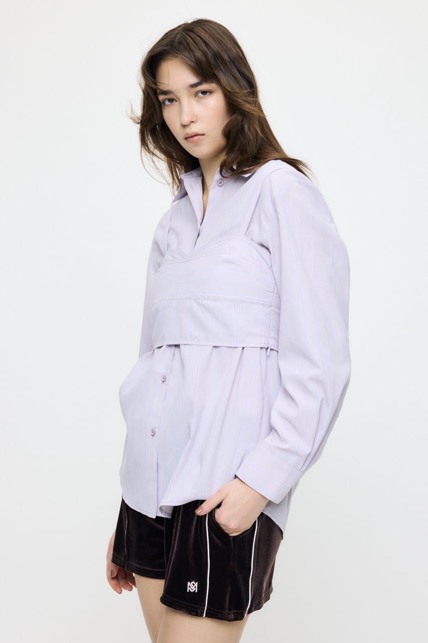 MOUSSY「SHIRT & ビスチェ セット」|シャツ・ブラウス|