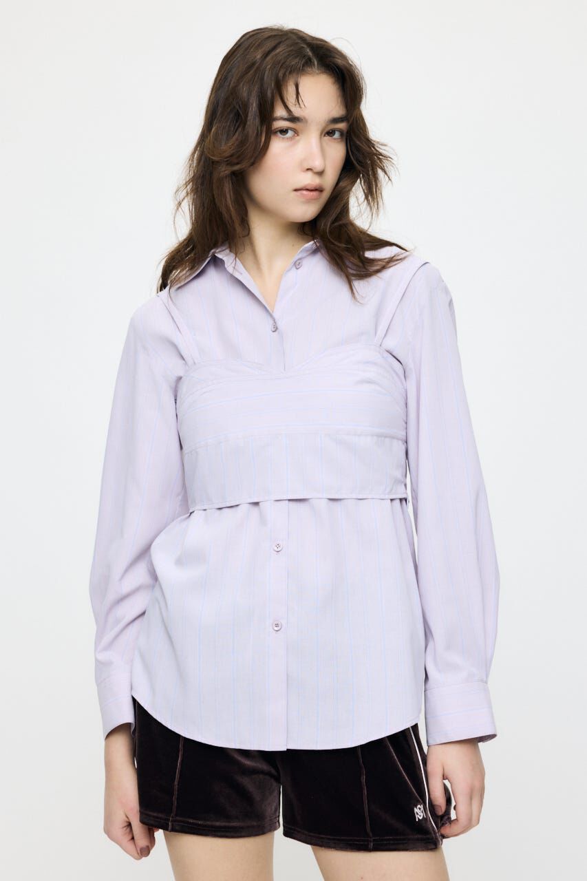 MOUSSY「SHIRT & ビスチェ セット」|シャツ・ブラウス|