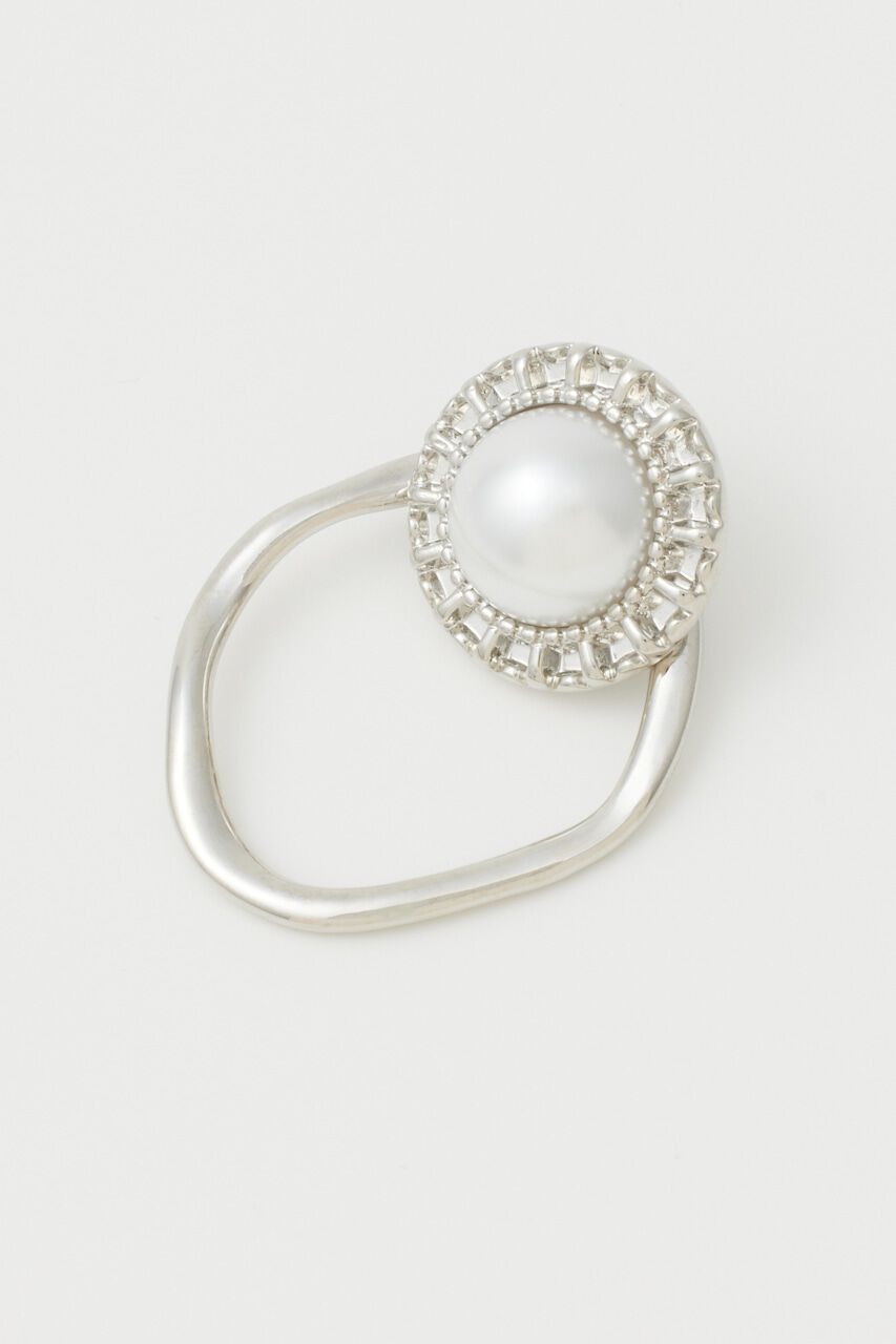 rienda「2WAYビッグフェイクパールピアス」|ピアス|