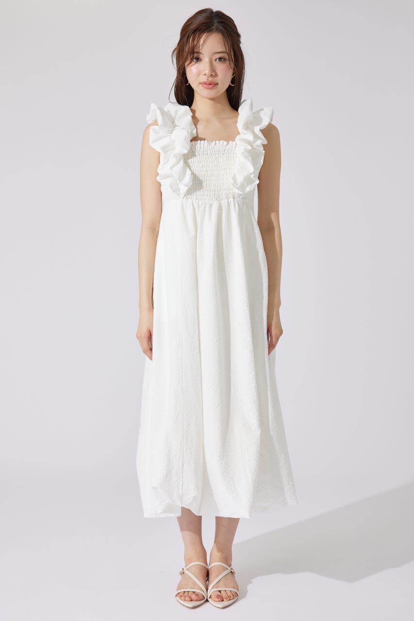 rienda「バルーンフリルスリーブワンピース」|ワンピース|