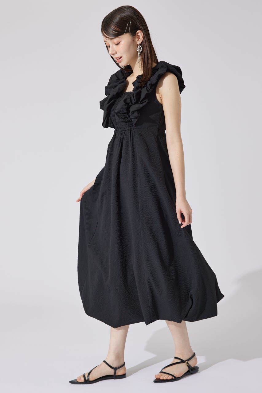 rienda「バルーンフリルスリーブワンピース」|ワンピース|