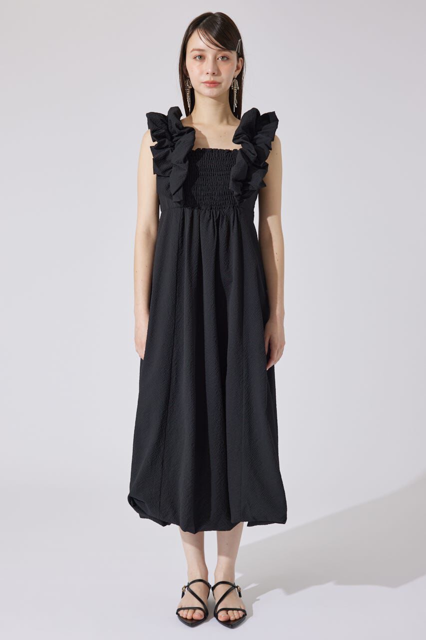 rienda「バルーンフリルスリーブワンピース」|ワンピース|