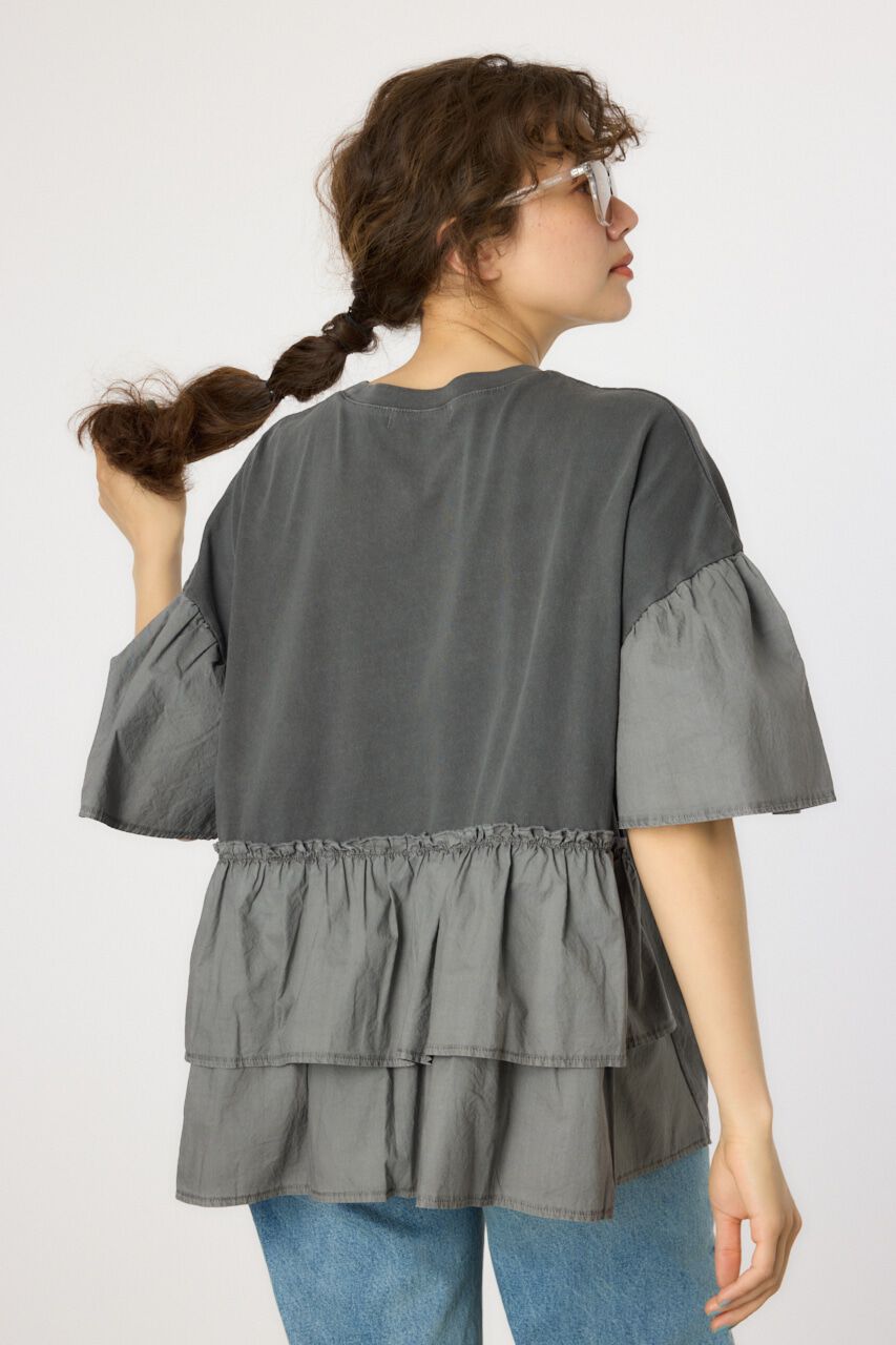 RODEO CROWNS「ピグメントバックフリルトップス」|Tシャツ・カットソー|