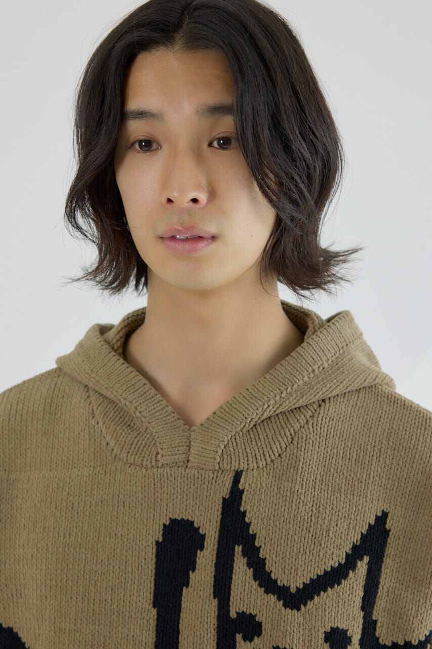 RODEO CROWNS「サインロゴモールニットパーカー」|パーカー|