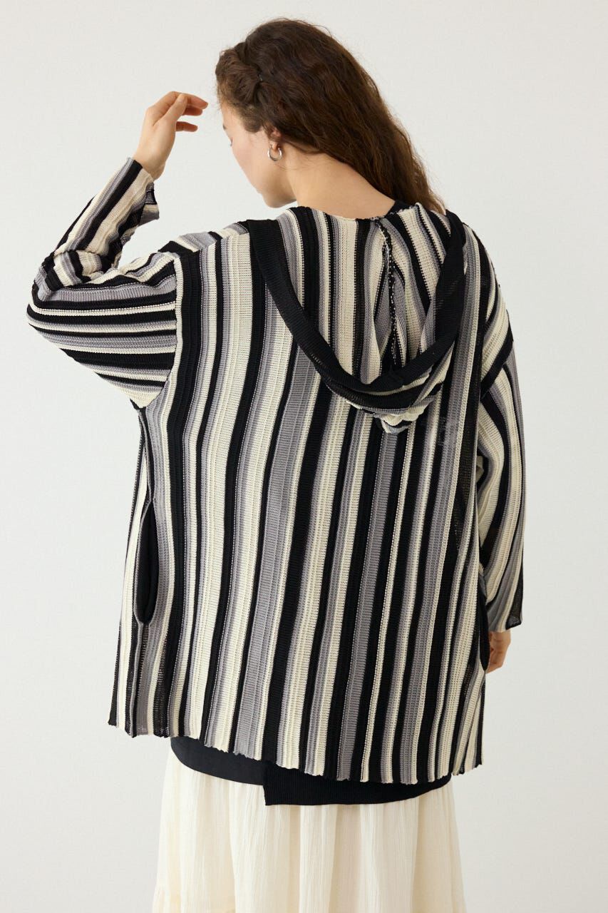 RODEO CROWNS「マルチカラーフードトッパー」|カーディガン|