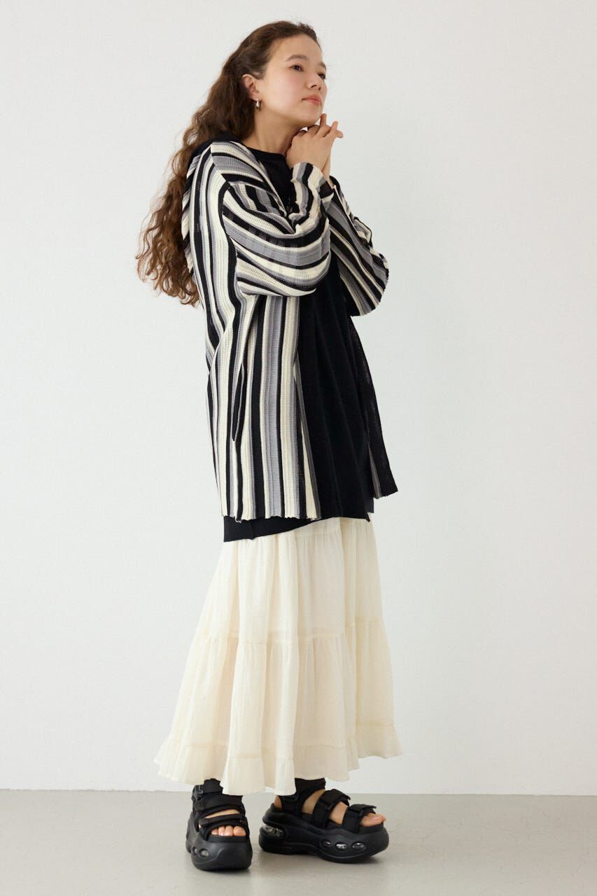 RODEO CROWNS「マルチカラーフードトッパー」|カーディガン|