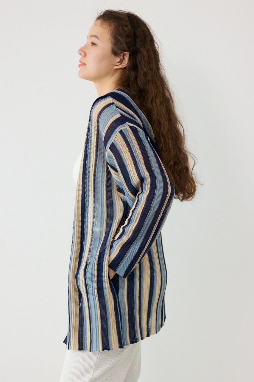 RODEO CROWNS「マルチカラーフードトッパー」|カーディガン|