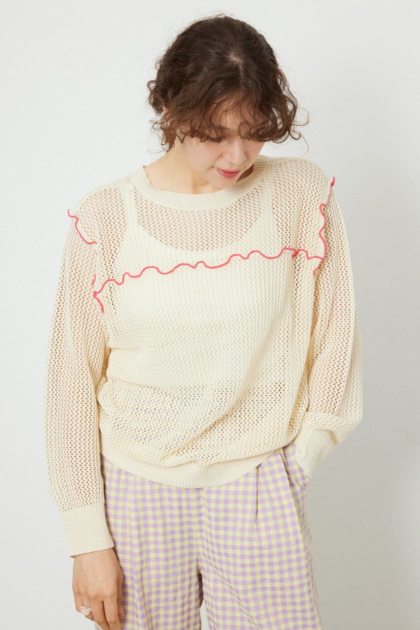 RODEO CROWNS「前後2WAYメローニットトップス」|ニット・セーター|