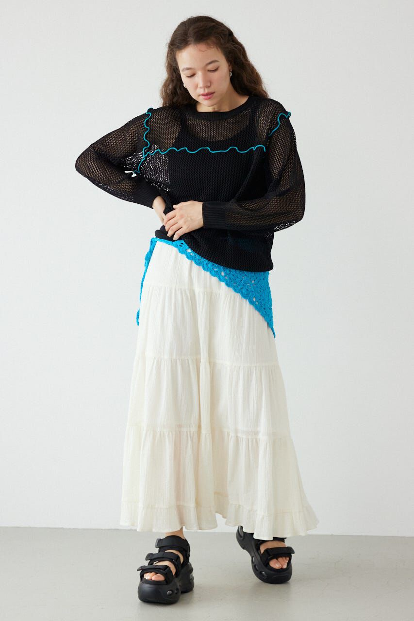 RODEO CROWNS「前後2WAYメローニットトップス」|ニット・セーター|