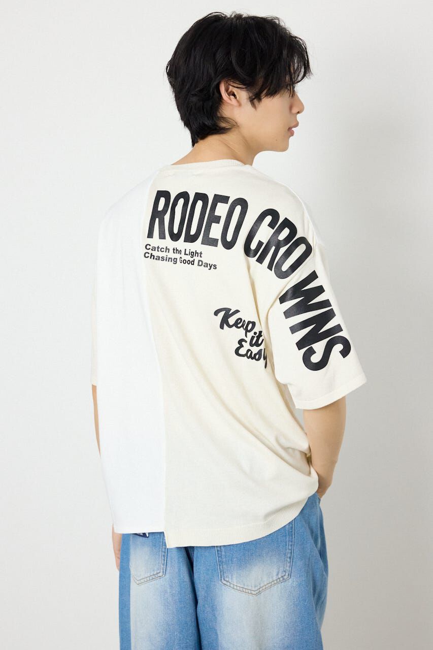 RODEO CROWNS「メンズランダムコンビニットトップス」|ニット・セーター|O/WHT1