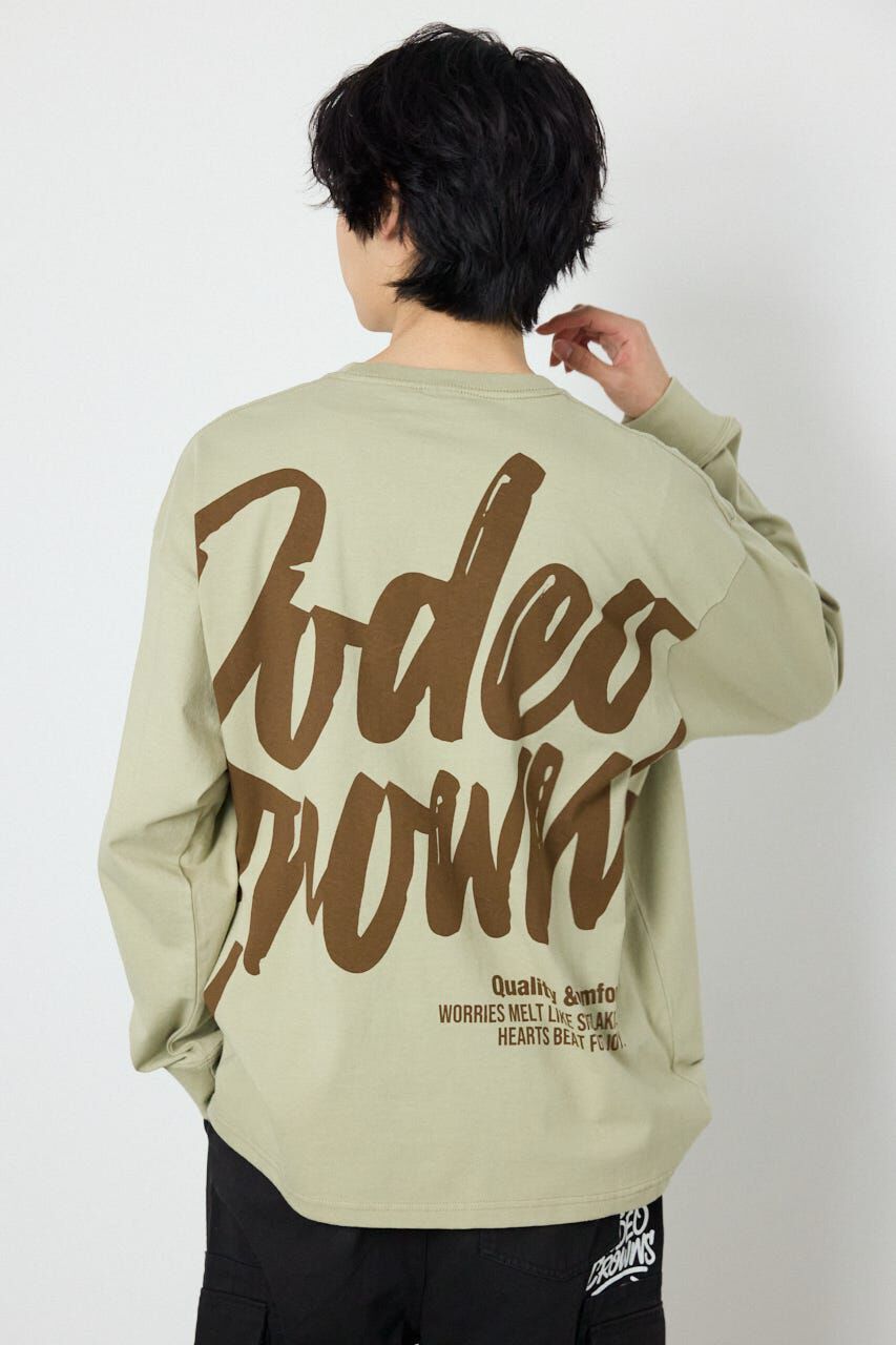 RODEO CROWNS「ペイントロゴ長袖Tシャツ」|Tシャツ・カットソー|