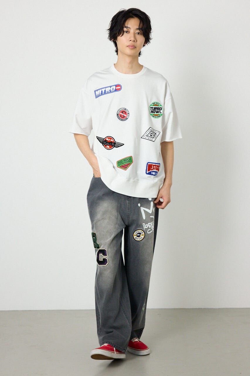 RODEO CROWNS「カスタムワッペン半袖スウェット」|Tシャツ・カットソー|