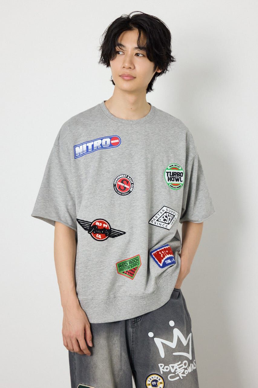 RODEO CROWNS「カスタムワッペン半袖スウェット」|Tシャツ・カットソー|