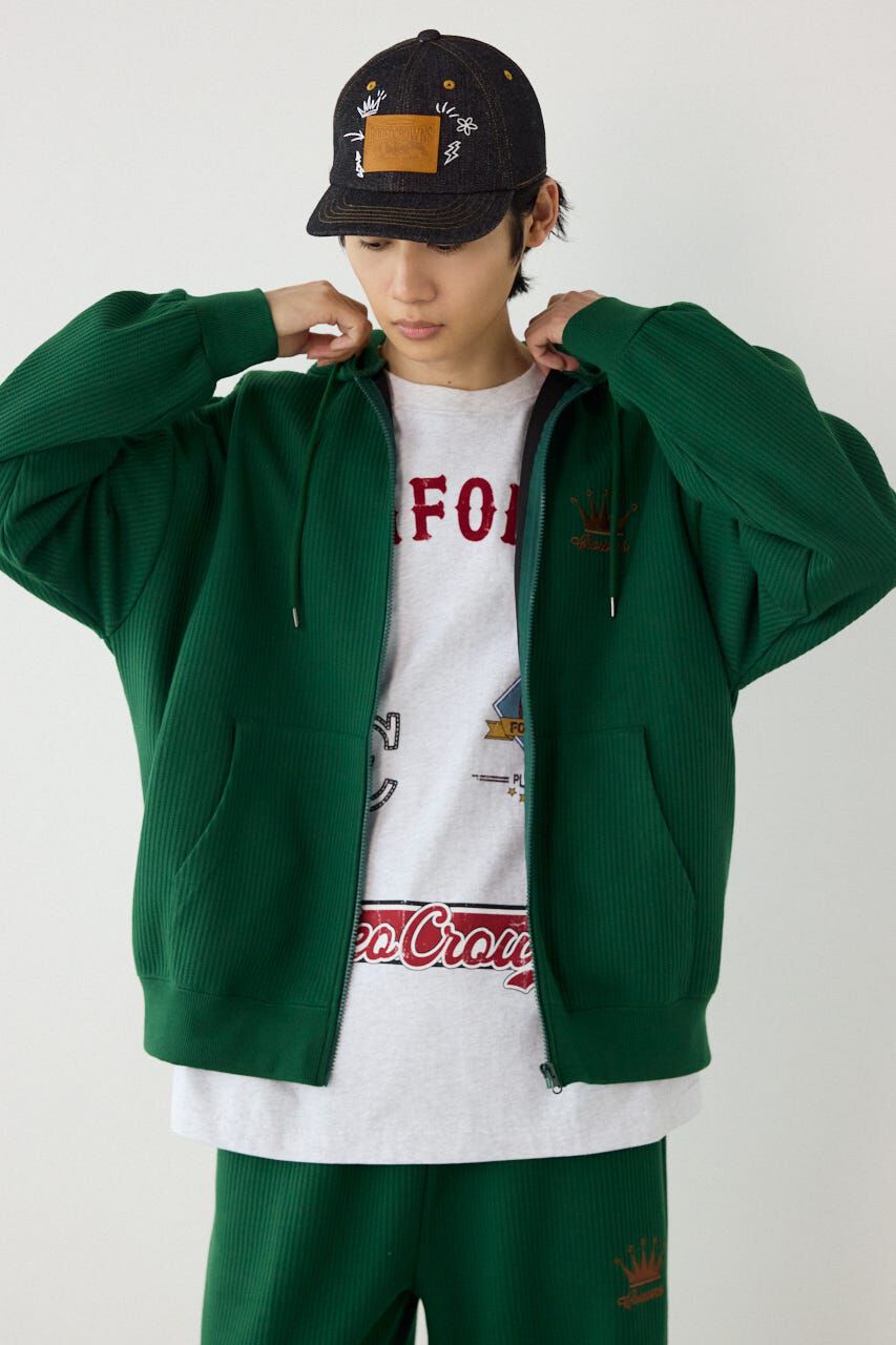 RODEO CROWNS「ボンディングワッフルZIPパーカー」|パーカー|