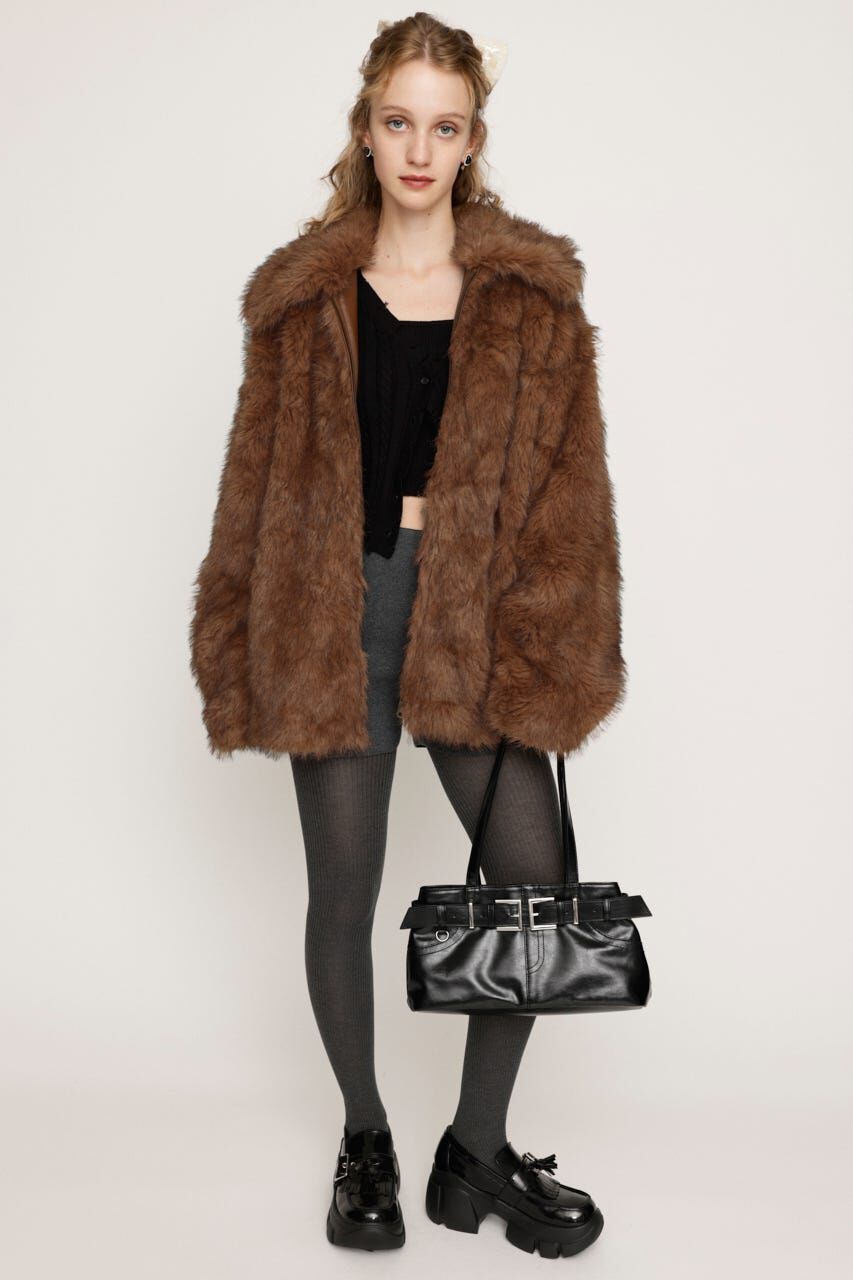 SLY「BIG COLLAR FUR コート」|その他|