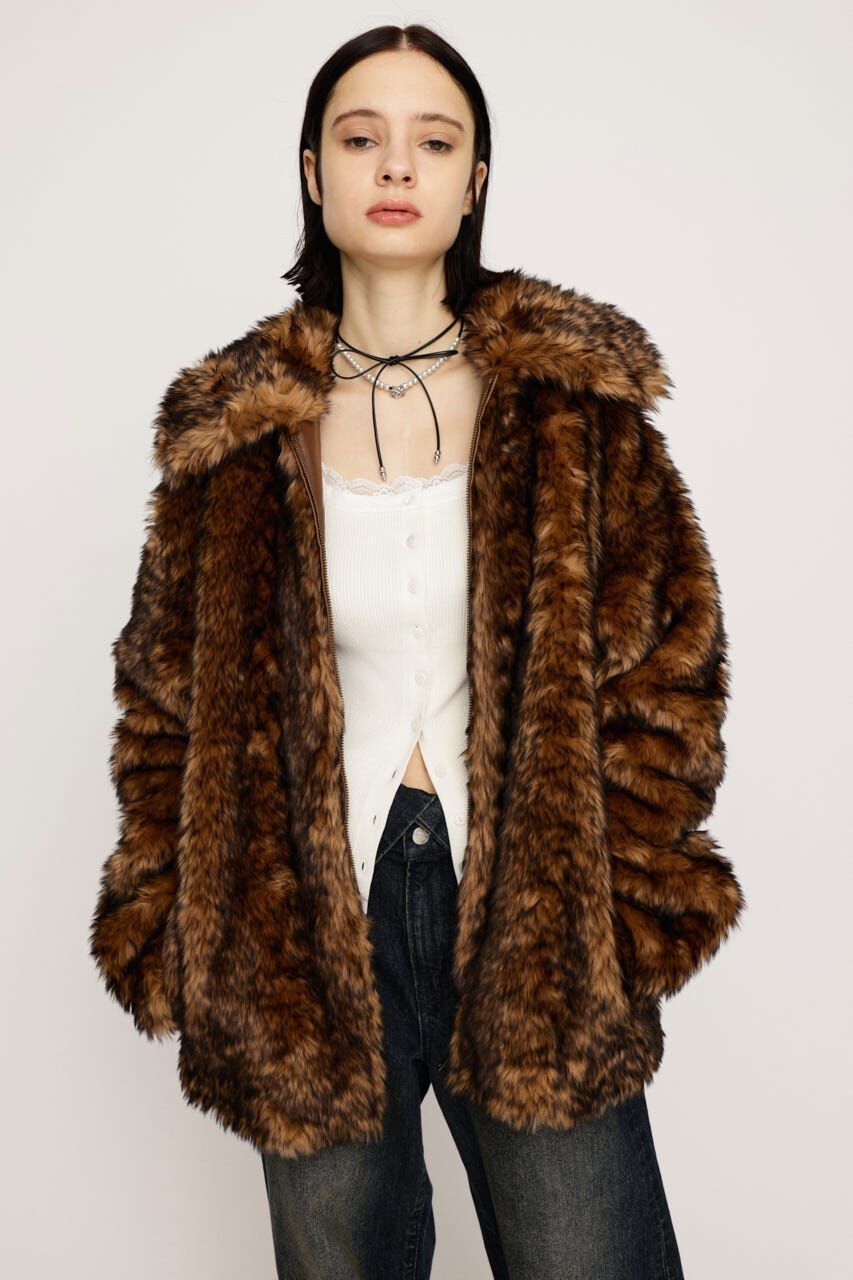 SLY「BIG COLLAR FUR コート」|その他|