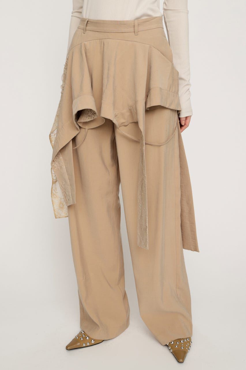 SLY「CAMI LAYERED DRAPE パンツ」|その他|BEG