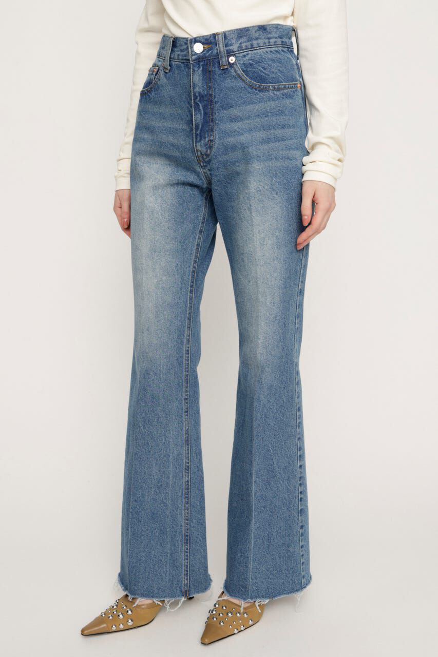 SLY「J／W SEMI FLARE DENIM パンツ」|デニム|